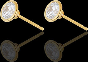 Edenly Diamantohrringe Puppe in Gelbgold