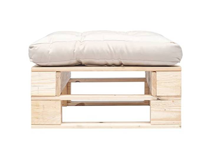 HGFDCBK Palettenhocker Holz Natur mit Kissen für Terrasse Kesseldruckimprägniertes Kiefernholz, abnehmbares Kissen, auch als Couchtisch nutzbar, witterungsbeständig