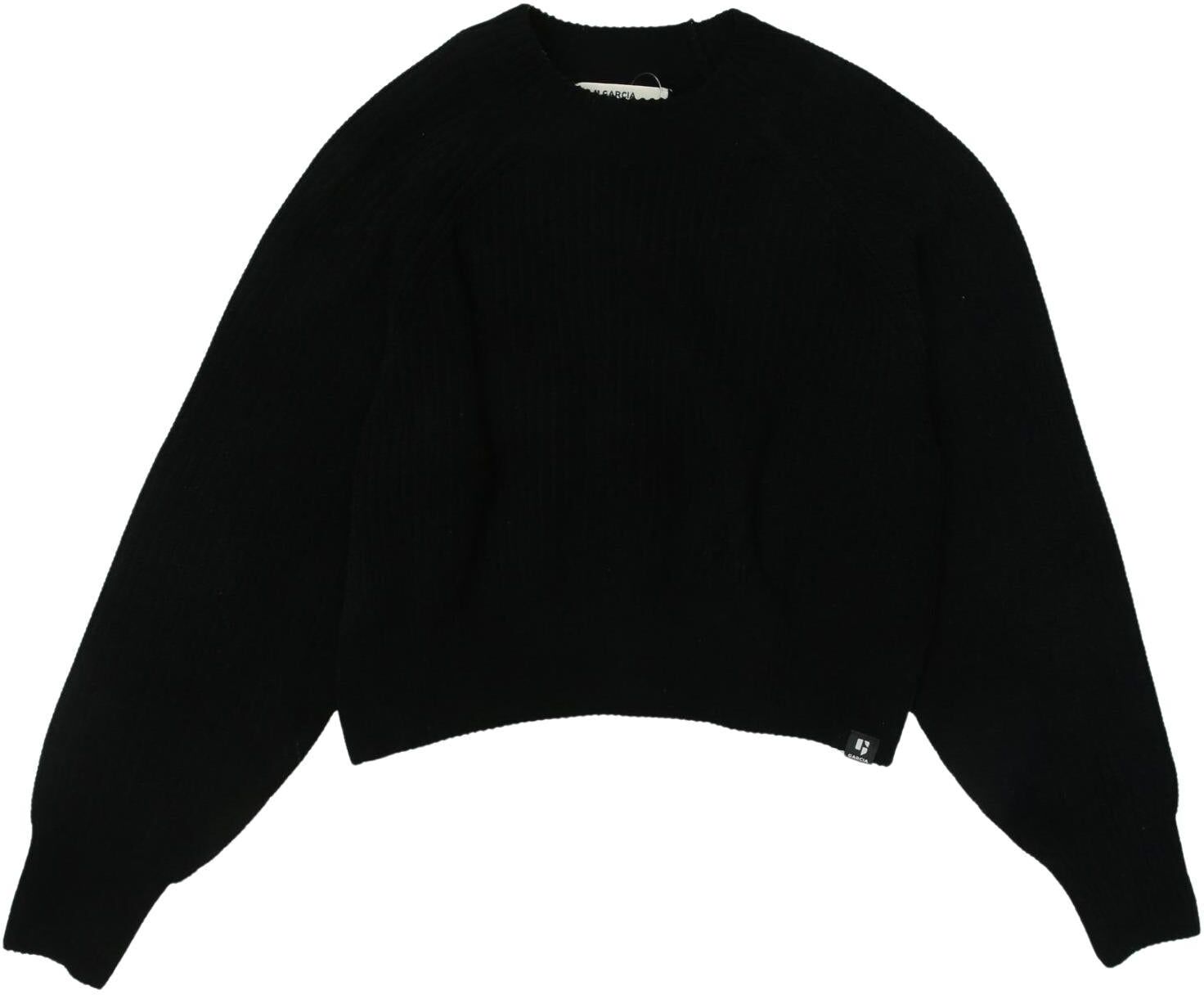 Garcia Mädchen Pullover, Schwarz, Gr. EU 140, Synthetik - Second Hand