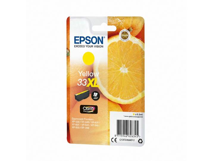 Epson Oranges 33XL Claria premium inkt, geel, enkelverpakking