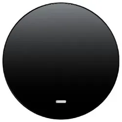 Wippemit klarer Linse (schwarz, glänzend)