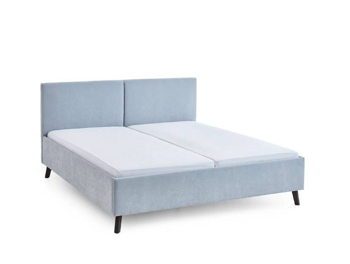 Meise Möbel Piano Polsterbett schwarze Holzfuß