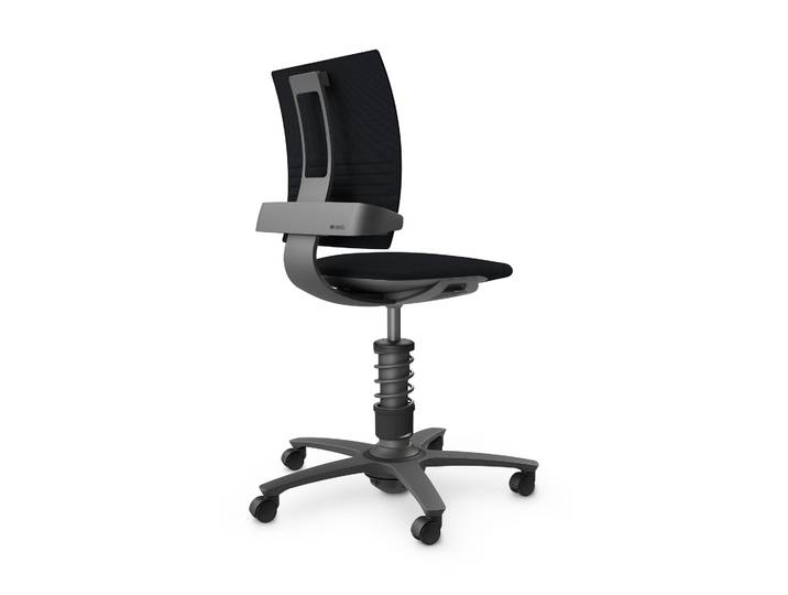 nv without armrests, Black/Black, New, Ergonomic chair - ideal for flexible working