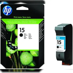 HP 15 Schwarz Original Druckerpatrone groß
