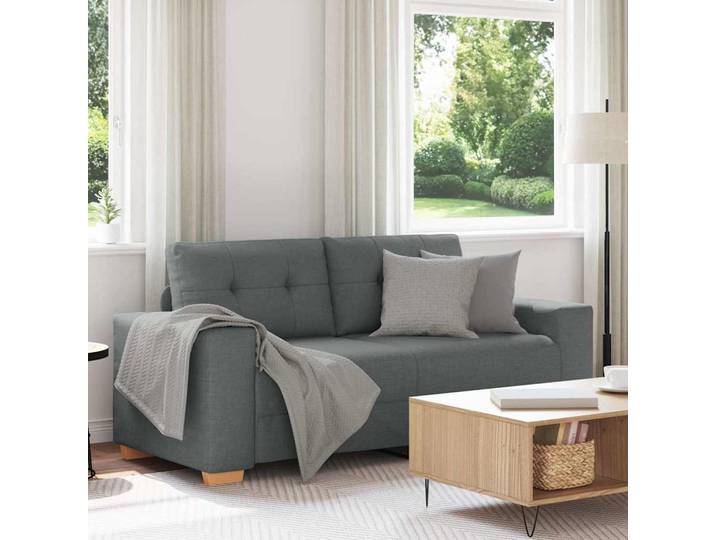 vidaXL Zweisitzer-Sofa Dunkelgrau 180x77x82 cm Stoff