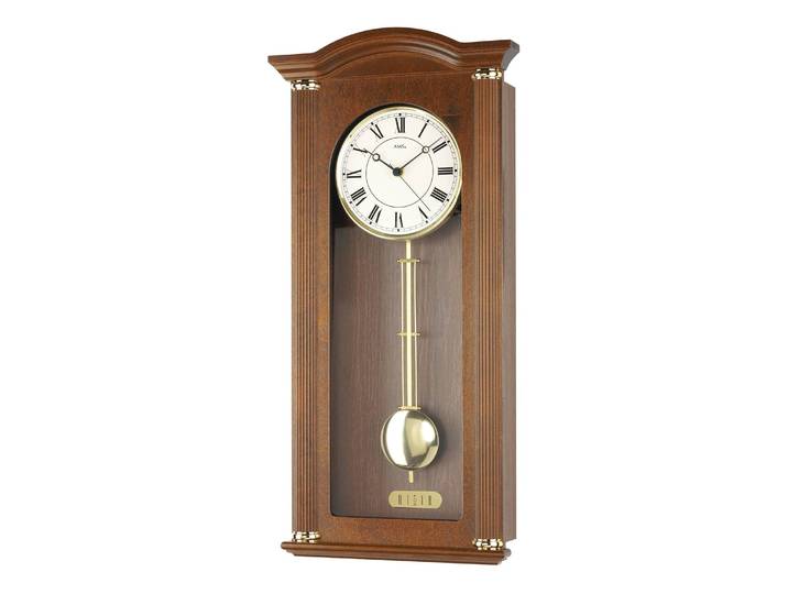 Pendule Merten Aluminium / Aulne verni 28 x 64 x 10cm Marron/Aulne