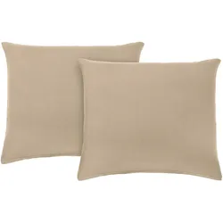 Kissenhüllen-Set Beige ca. 80x80cm, 2 Stk.