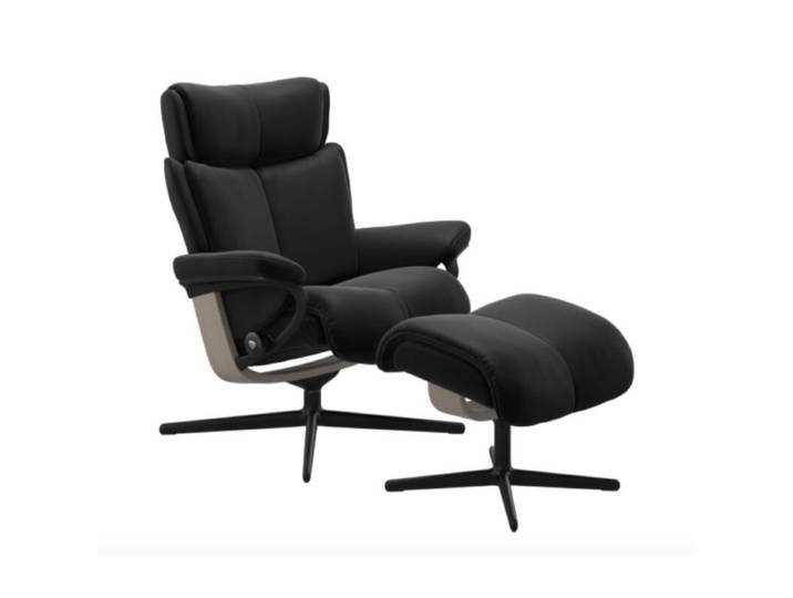 Stressless Magic M Cross Sessel wahlweise mit Hocker - Buche Hol