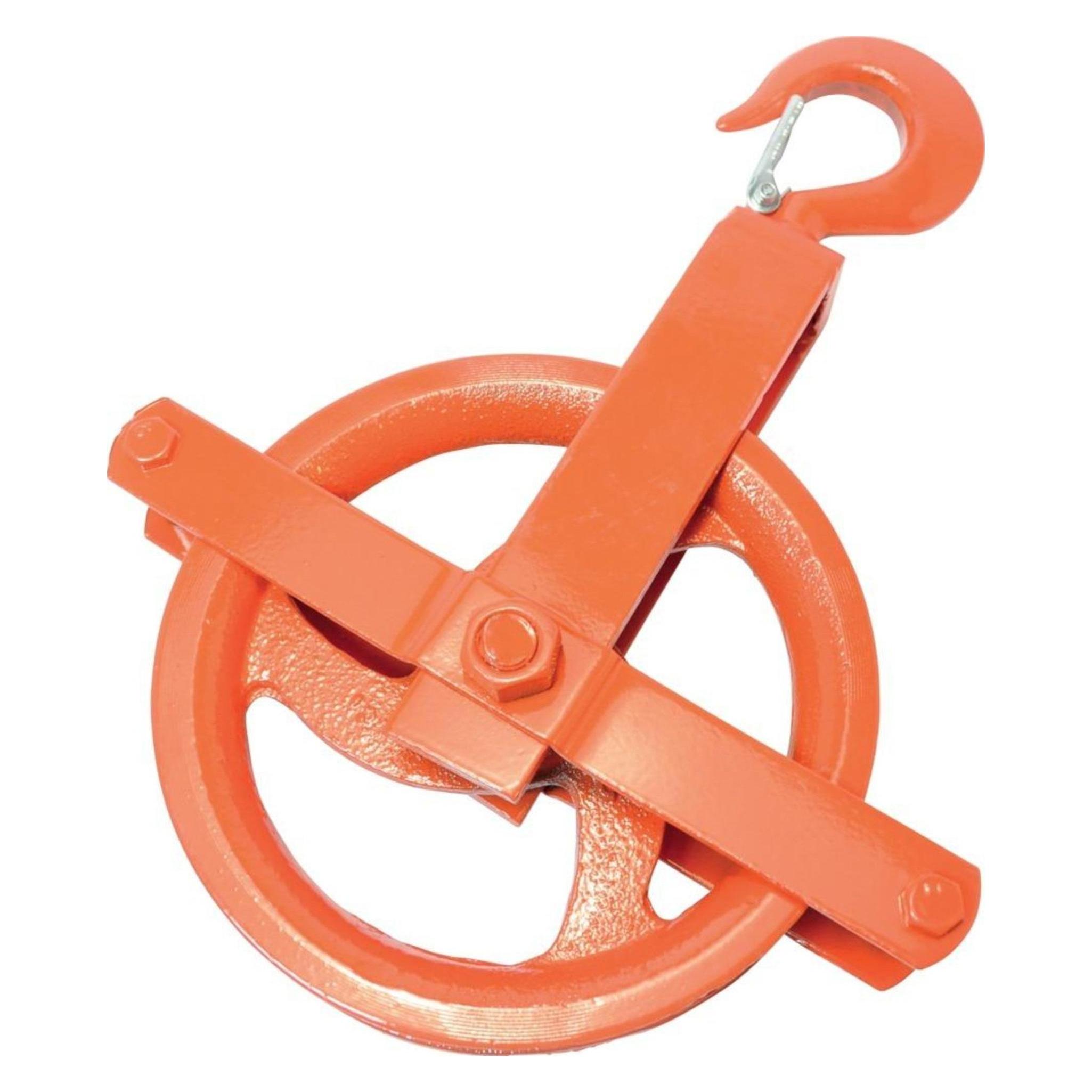 Magni PÖSAMO Klobenrad Stahl rot lack. f. Seil Ø b.25,0mm (4011645058857)