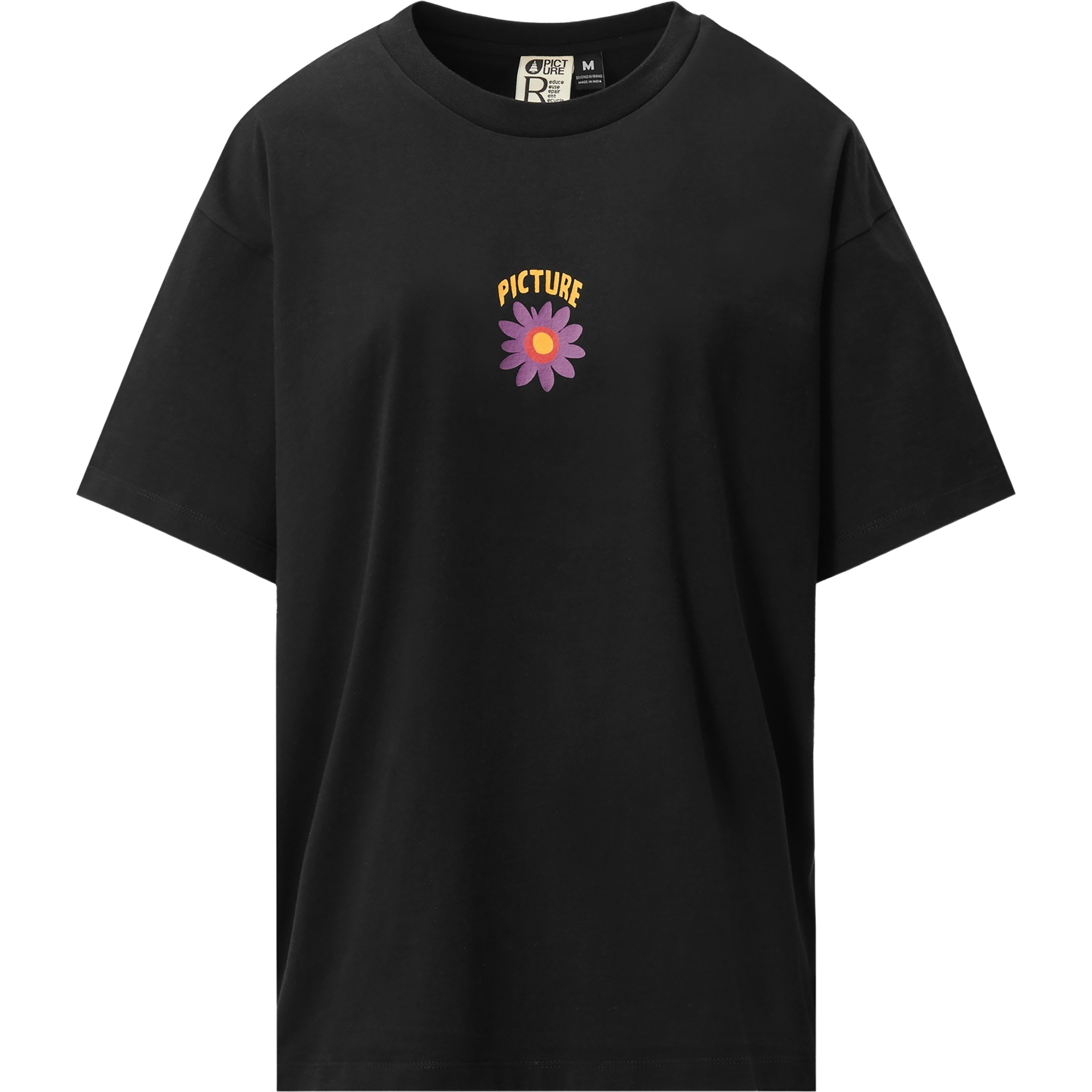 Picture Caryna Damen T-Shirts schwarz Größe S Lifestyle Hautfreundlich