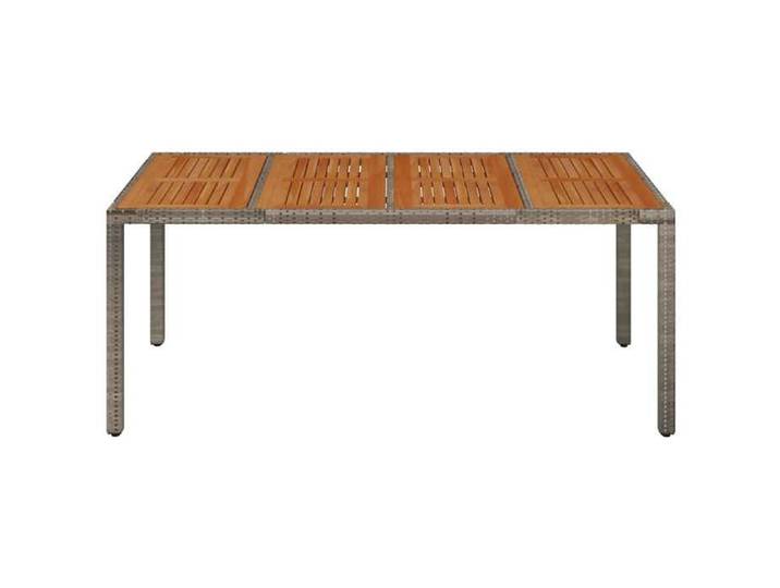 CHIC Table de Jardin Dessus en Bois Gris 190 x 90 x 75 cm avec charge maximale de 110 kg 96436