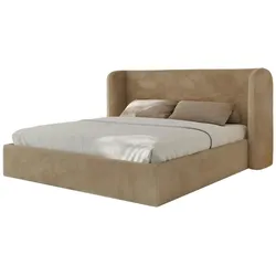 Polsterbett mit Lattenrost  ¦ beige ¦ Maße (cm): B: 223 H: 111