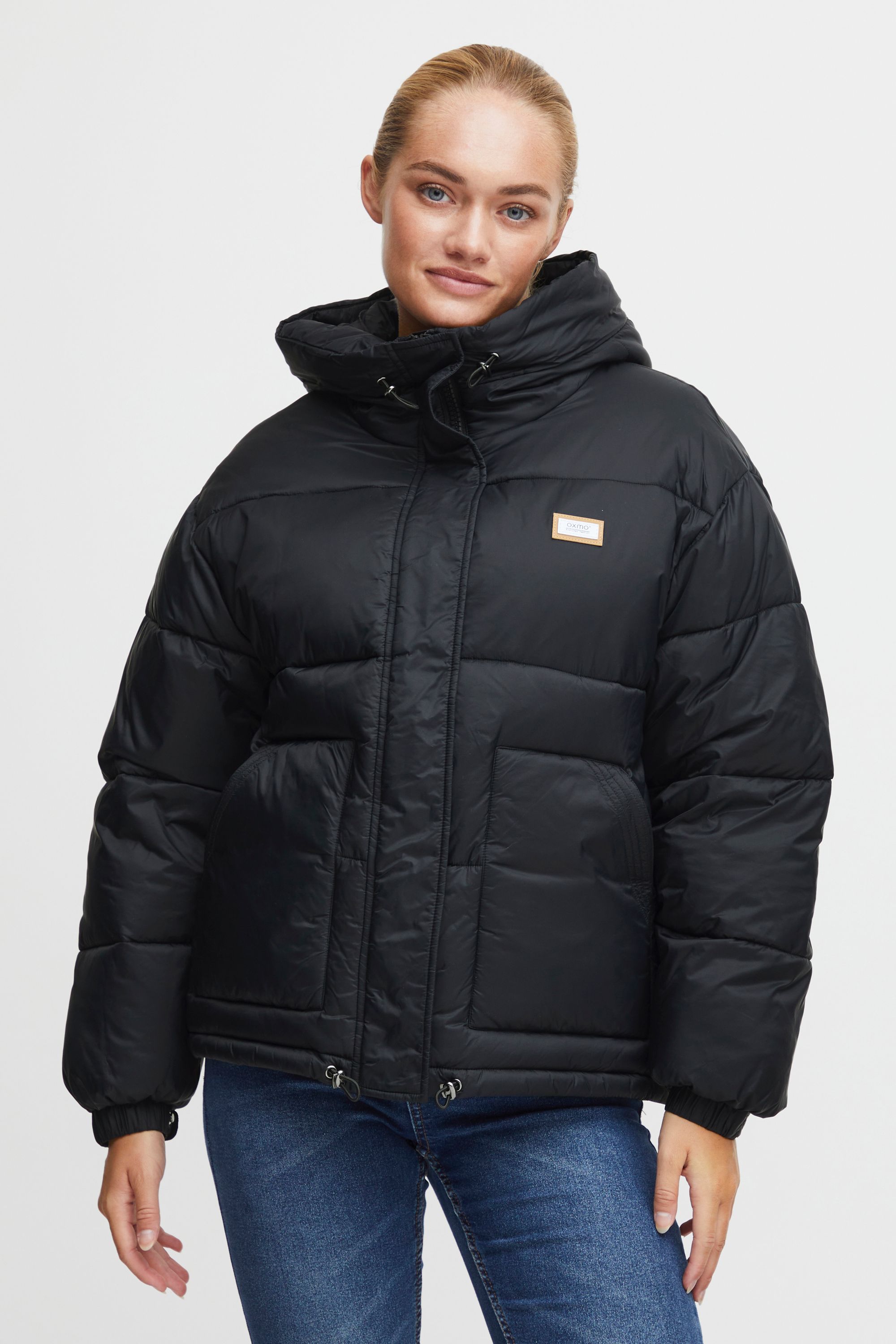 Winterjacke OXMO "Winterjacke OXJoyce", Damen, Gr. L, schwarz, Obermaterial: 100% Polyamid PA., Jacken Winterjacke