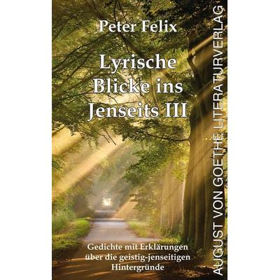Lyrische Blicke ins Jenseits III, Taschenbuch von Peter Felix, Frankfurter Literaturverlag, 978-3-8372-2783-3
