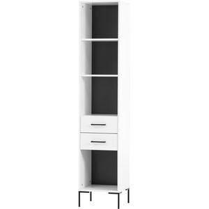 Möbelpartner Kombischrank Serie 2000, kreideweiß, mit 2 Schubladen, (B/H) 40 x 194 cm