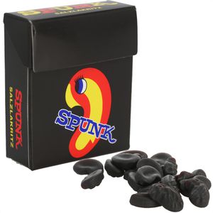 Spunk Lakritz Salzlakritz, würzig & gesalzen, ohne künstliche Farbstoffe, 20 g