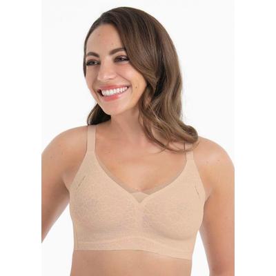 Bralette ANITA SINCE 1886, Damen, Gr. XXL, N-Gr, beige (smart rose), Obermaterial: 64% Polyamid, 36% Elasthan, unifarben, BHs Bralette, Verstellbare Träger, sportlich leichter Mesh Abschluss im Dekolleté.