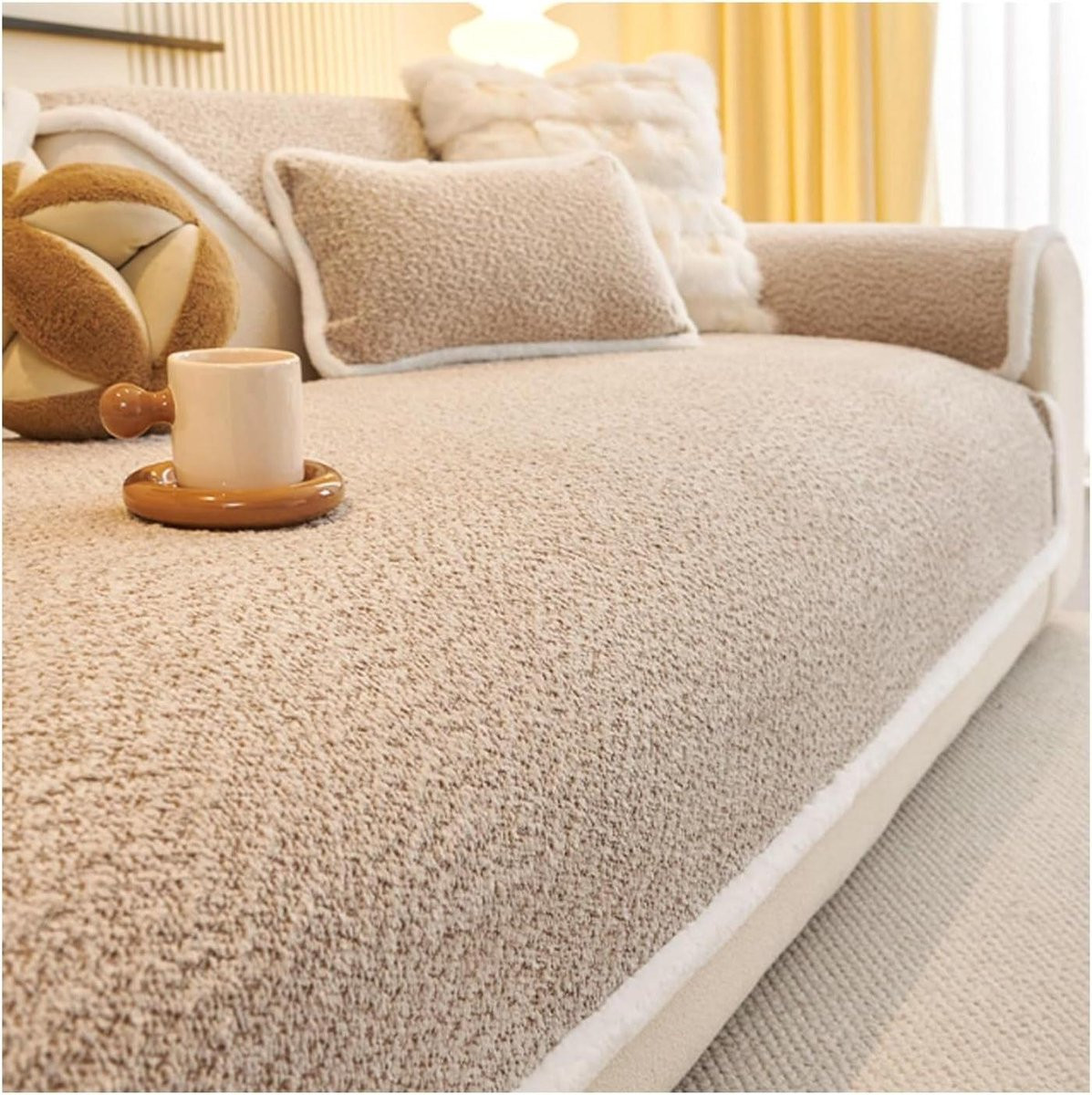 Bankhoes Bankdeken Sofa Protector Koffiebruin - 70 x 150 cm