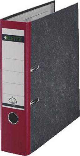 Leitz Ordner 1080 DIN A4 Rückenbreite: 80mm Rot Wolkenmarmor 2 Bügel 10805025