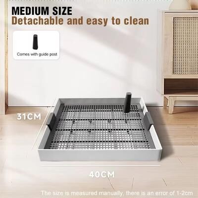 Inspire Essentials Flat Dog Potty Tray With Pee Pad Holder For Small And Medium Dogs m
