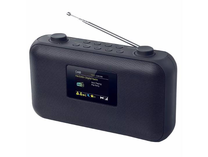 Muse M-118 DB - DAB+, FM Radiowecker – DAB Radio/Internet Radio – schwarz