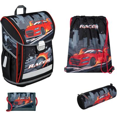Schulranzen UNDERCOVER "Curve", Kinder, Gr. B/H/T: 31cm x 41cm x 18cm, racer, Polyester, Rucksäcke