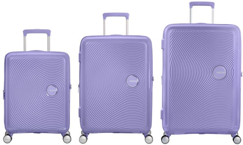 American Tourister Soundbox 3 Piece Suitcase Set - Lavender