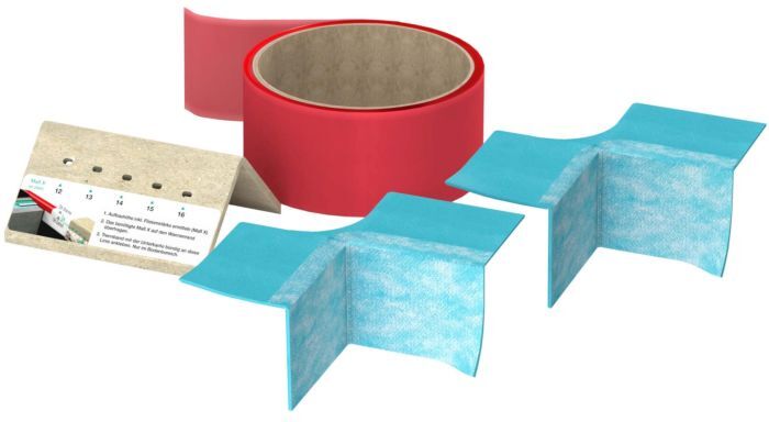 Mepa Ergänzungs-Set 180049 für Wannenabdichtband Aquaproof 3D T-Ecke