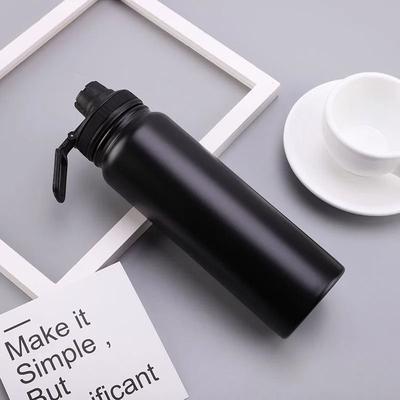 Uplifted Goods Insulated Stainless Steel Sports Water Bottle With Large Capacity And Vacuum Seal black 1000ml