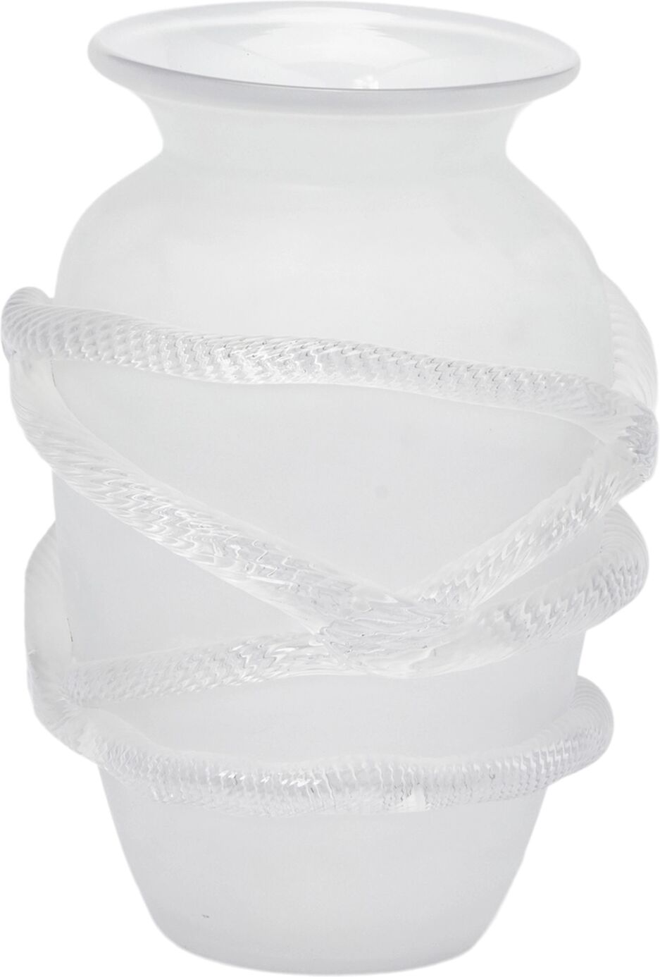 Edg Anphore mit Schlange Glas H: 25 cm