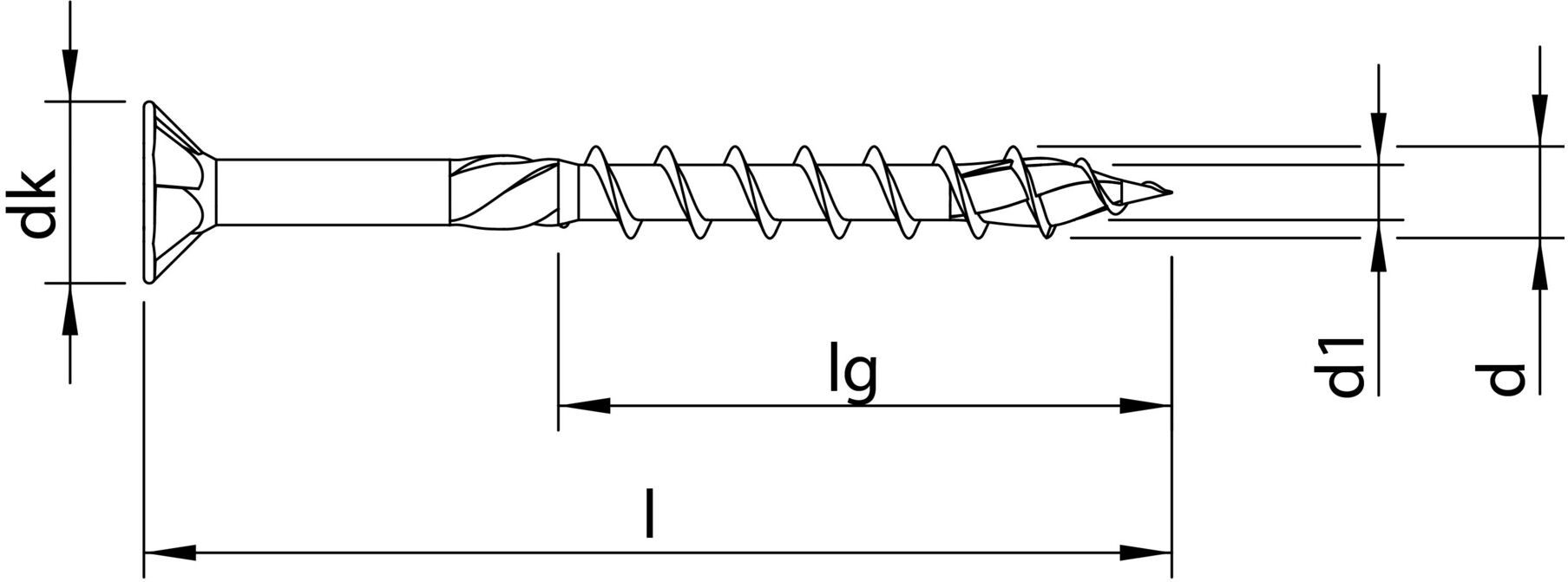 HECO-TOPIX-plus A2 4,5 x 45, Senkkopf, HECO-Drive, TG (61703)