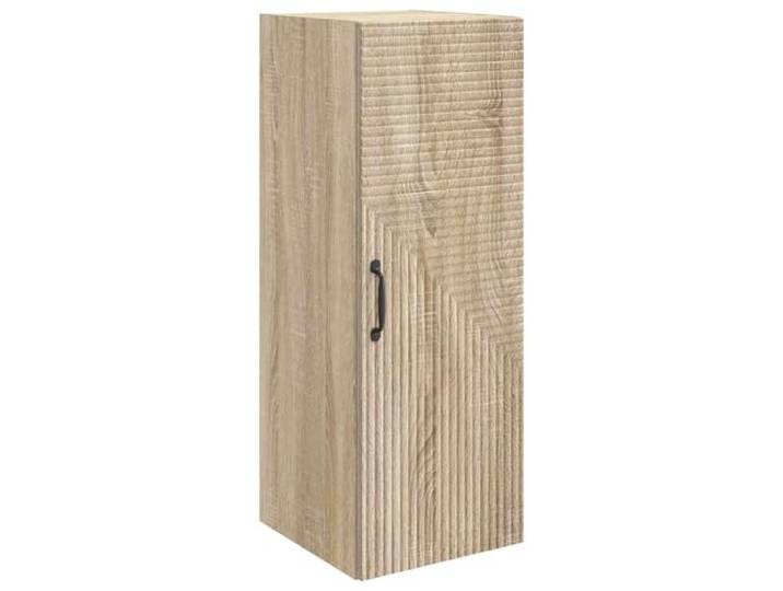 NKOPPFG Wandschrank Sonoma-Eiche 33 x 34,5 x 90 cm Holzwerkstoff Wandmontage, mehrere Regale, Vintage-Stil, Holzwerkstoff, Sonoma-Eiche, pflegeleicht, Wohnzimmer
