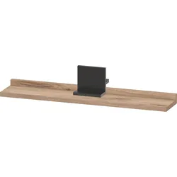 Duravit Sivida Ablage, Halterung Diamantschwarz Matt, 600x115x35mm, SV74310BD550000, Farbe: Eiche Marmoriert