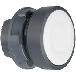 Schneider Electric ZB5AW31 Leuchtdrucktaster, Frontelement, Harmony XB5, Kunststoff, 22mm, weiß, für BA9s