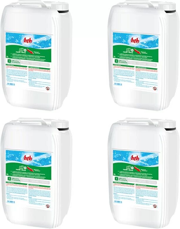 HTH pH moins liquide - 80 L (4 bidons de 20 L)