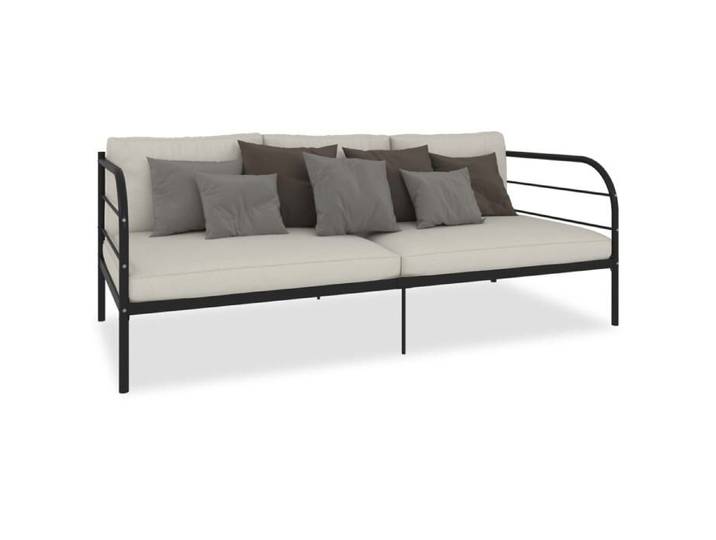 Mode Meuble de chambre - vidaxl - Cadre de lit de repos sans matelas - noir métal 90x200 cm - pour maison N1B12811