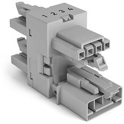 WAGO 890-1734 Verteilerblock 3 fach 890 Gesamtpolzahl: 4 16 A Grau 50 St.