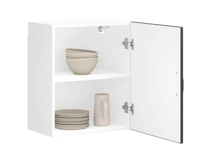 “Rabais Meuble haut suspendue - VIDAXL - Armoire murale de cuisine Lucca noir - bois d'ingénierie Août65305