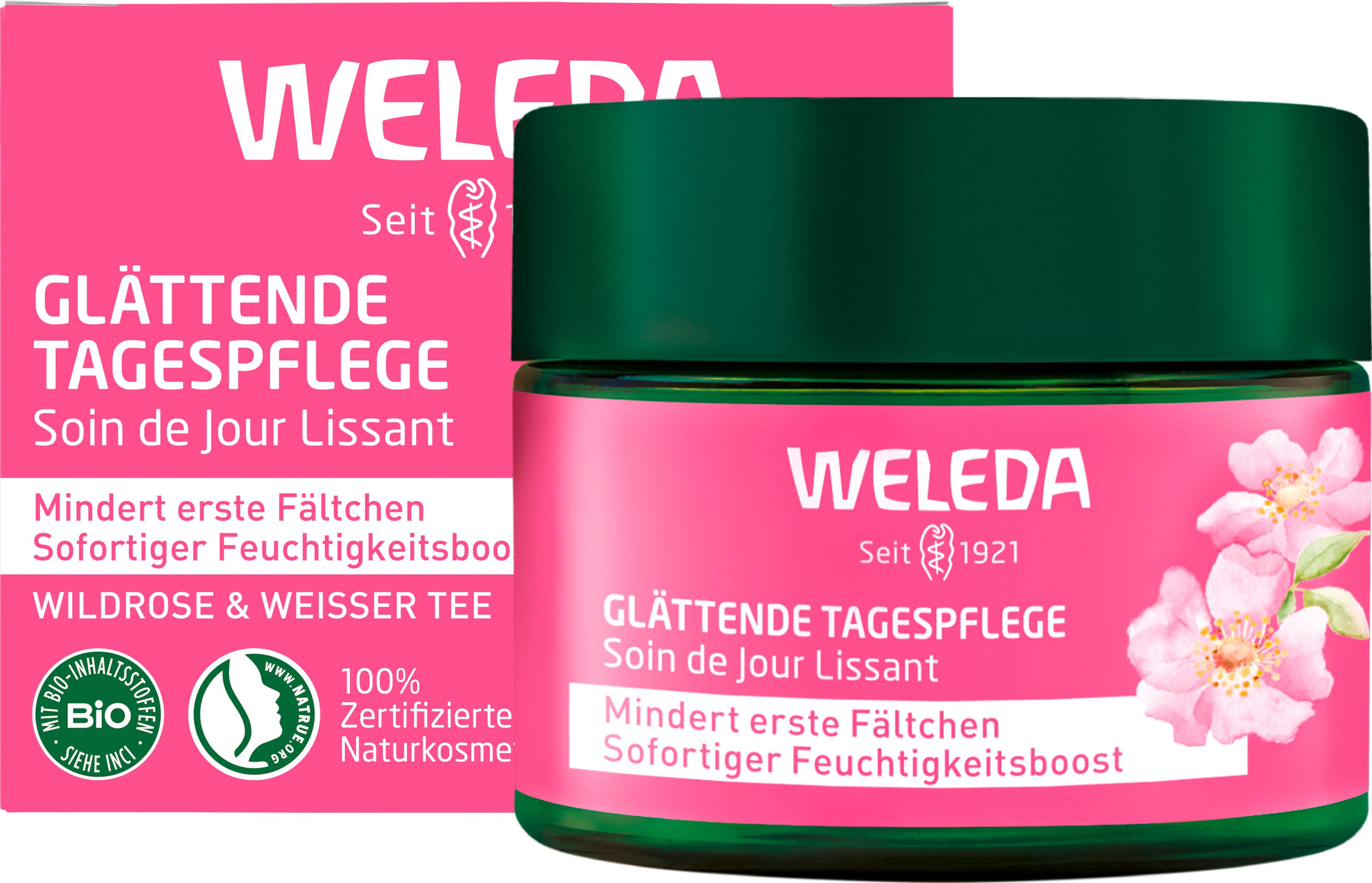 Weleda glättende Tagespflege Wildrose & weißer Tee 40 ml Creme