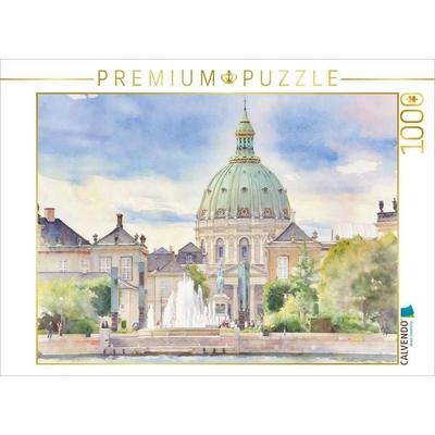 CALVENDO Puzzle Schloss Amalienborg | 1000 Teile Lege-Größe 64x48cm Foto-Puzzle für glückliche Stunden