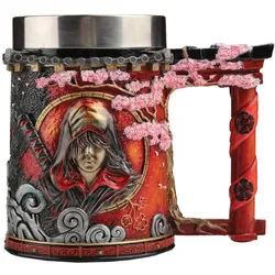 Nemesis Now, Biergläser, - Assassin's Creed Shadow - Chope Naoe et Yasuke 16.5cm (0.60 l)