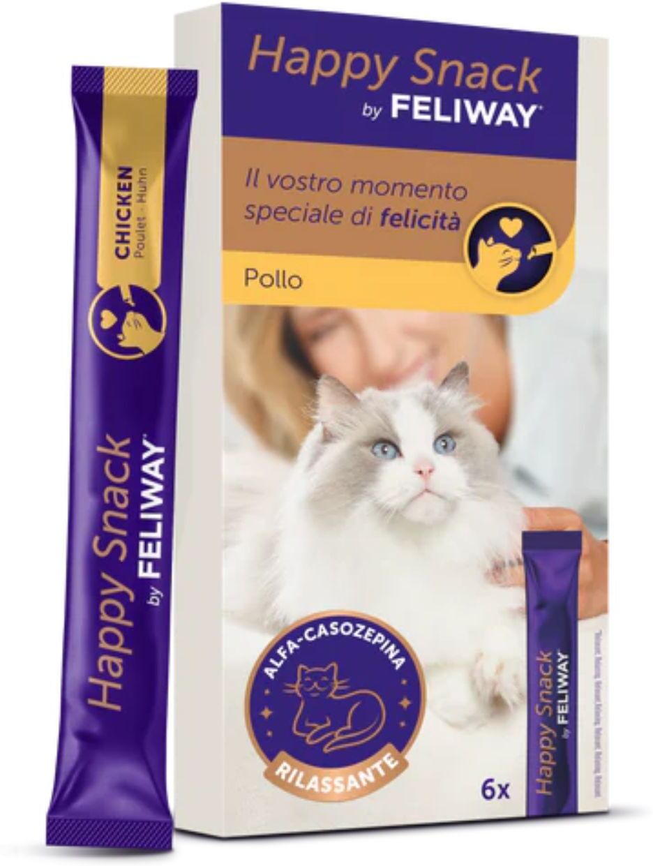 Feliway ® Happy Snack per Gatti al Pollo 24 Sticks x 15 g