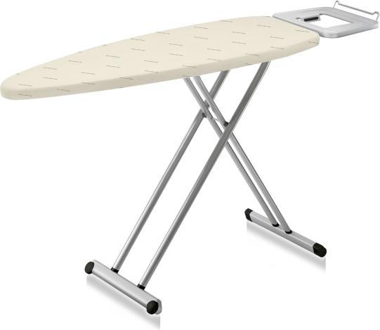 Tefal PRO ELEGANCE, Bügelbrett in Originalgröße, Baumwolle, Beige, Grau, Abbildung, Rechteckig, Edelstahl