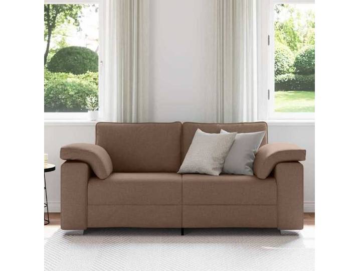 Marron SOFA - PHSH - Canapé 140cm - 2 places - Marron tissu C219