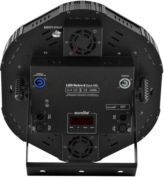 EuroLite LED RETRO 6 Spot ABL 1800 K