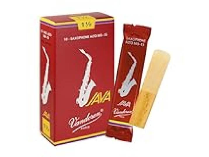 Boite de 10 anches Vandoren série Java Rouge pour Saxophone Alto - Force 1,5