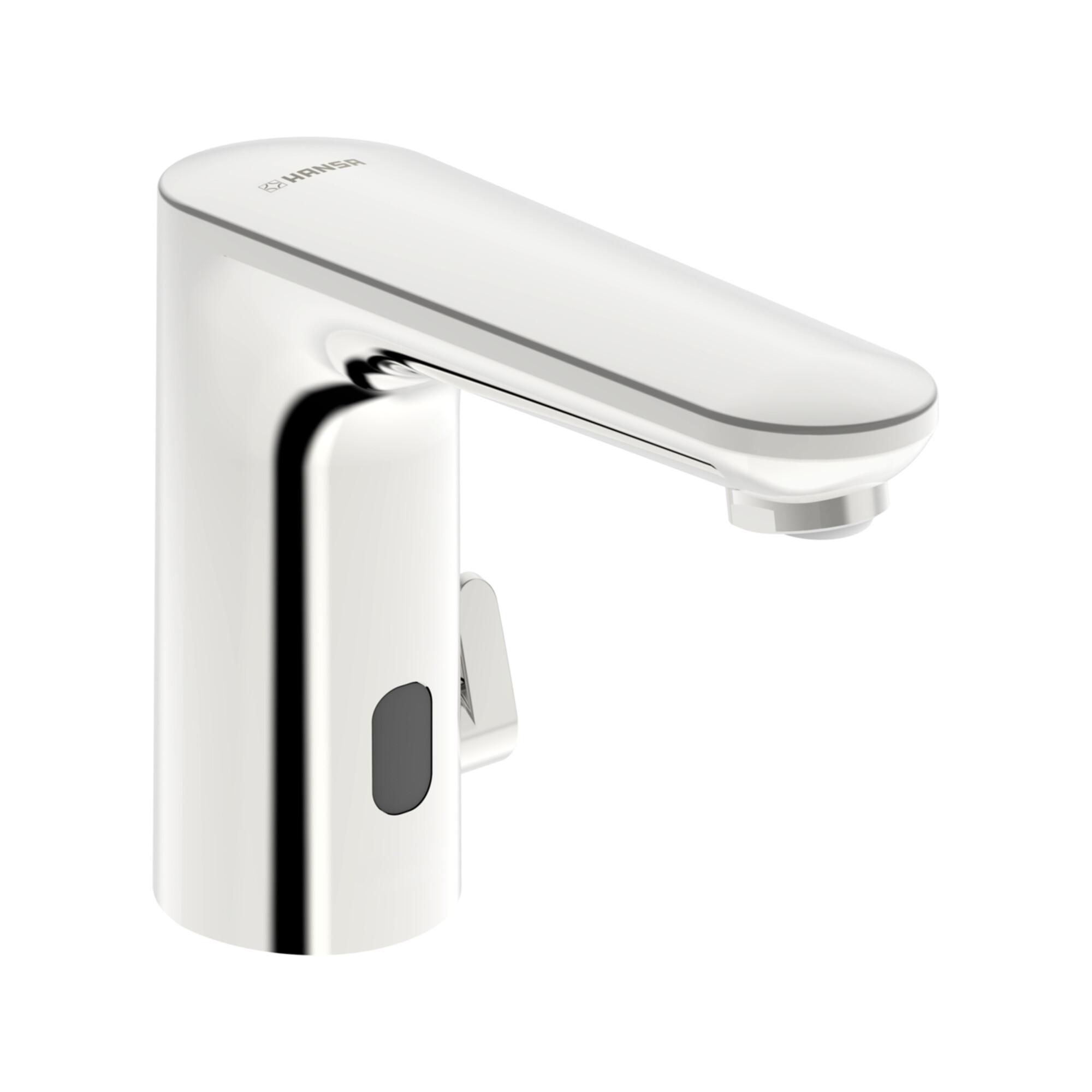 Hansa Infrarot-Waschtischarmatur HANSAELECTRA digi. Netz, o. Abl.garn, Ausl. 123mm, ND, chr (92731129)