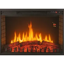 Chemin'Arte Elektrischer Einbaukamin OXFORD XL 76 cm mit LED-Flammeneffekt - 204
