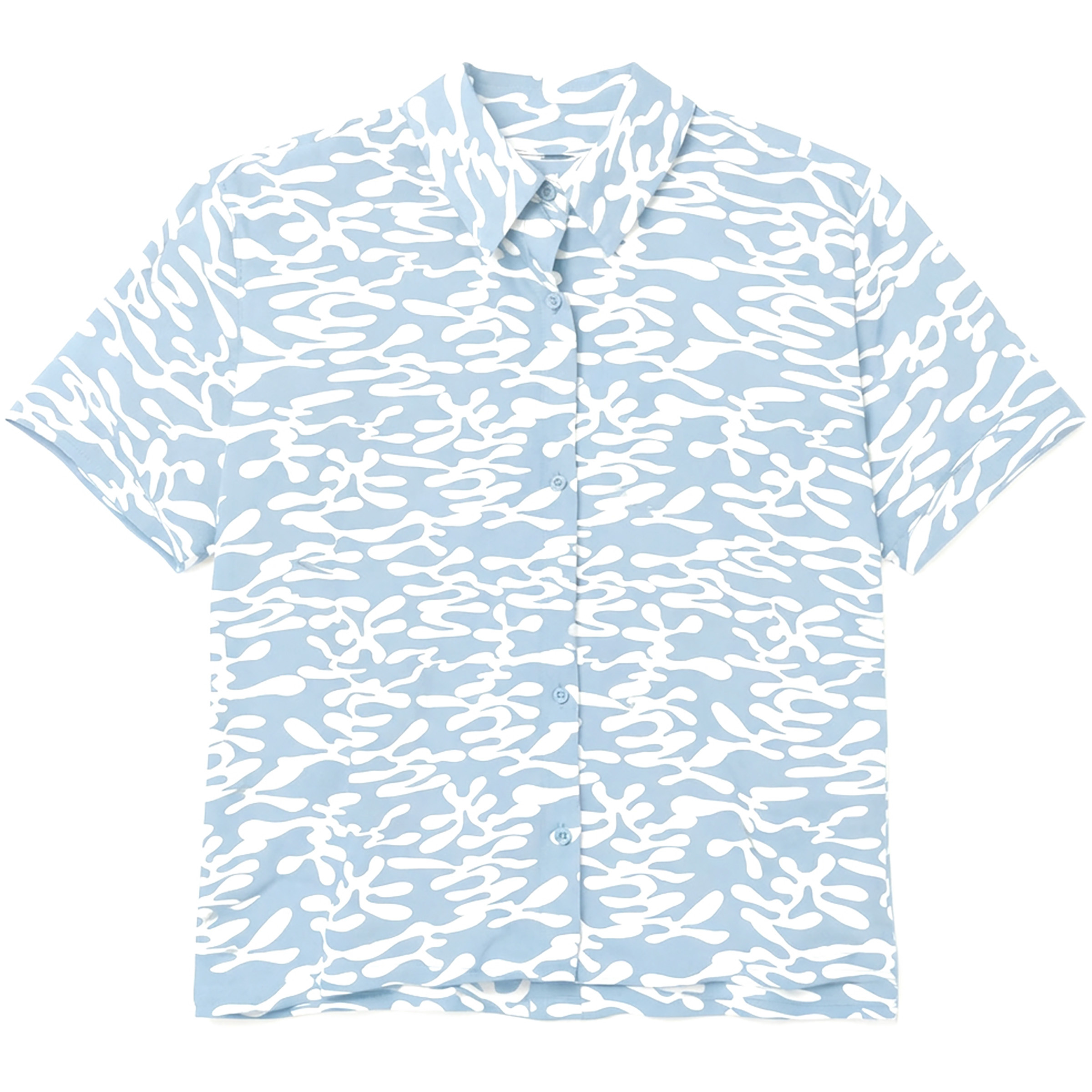 Mazine Printed Crinkle Damen Blusen weiss Größe S Lifestyle Hautfreundlich