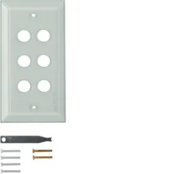 Hager Glasabdeckplatte 6f. klar WZD6600GT